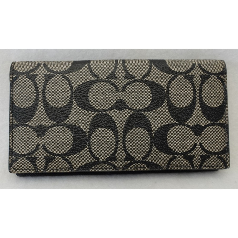 Vintage Coach Signature Logo Folding Bifold Wallet